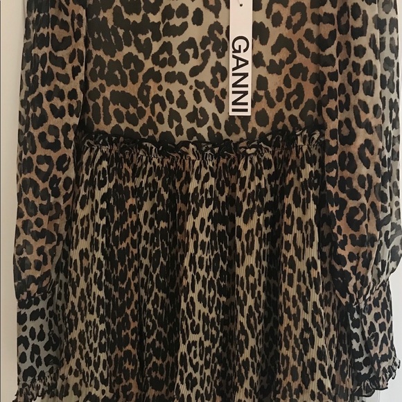 Ganni women’s size 2 dress leopard - Picture 8 of 8